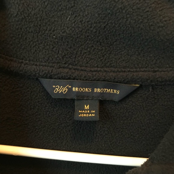 Brooks Brothers Partial-zip Fleece Pullover. - Picture 3 of 4